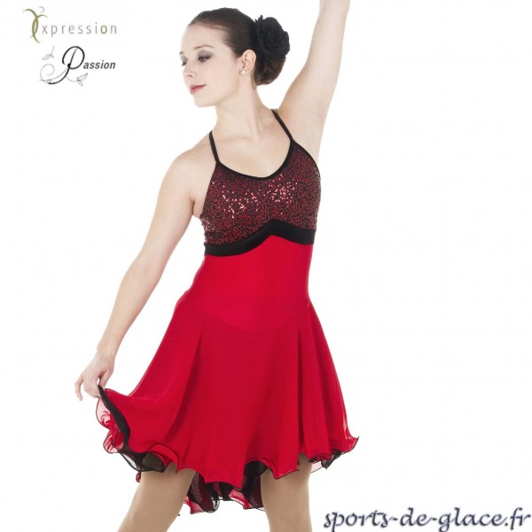 robe danse rouge