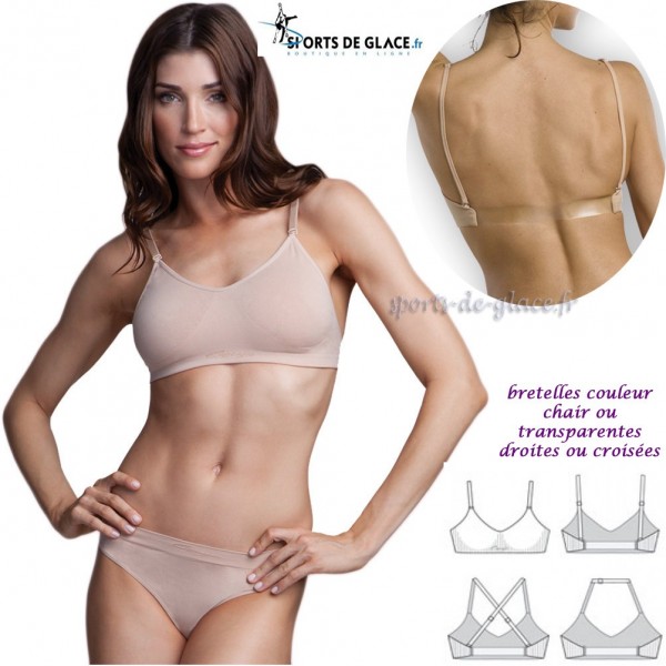 Buy Capezio Women's Seamless Clear Back Bra with Transition