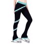 NY2 aqua spiral fleece pants