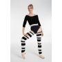 Intermezzo stripped long leg warmers