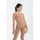 Skin Color warm fleece leotard