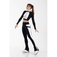 Black and white skating pants