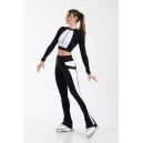 Black and white skating pants