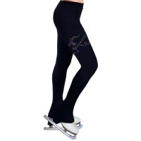 Pantalon patineuse scintillante violette