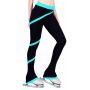 NY2 aqua spiral fleece pants